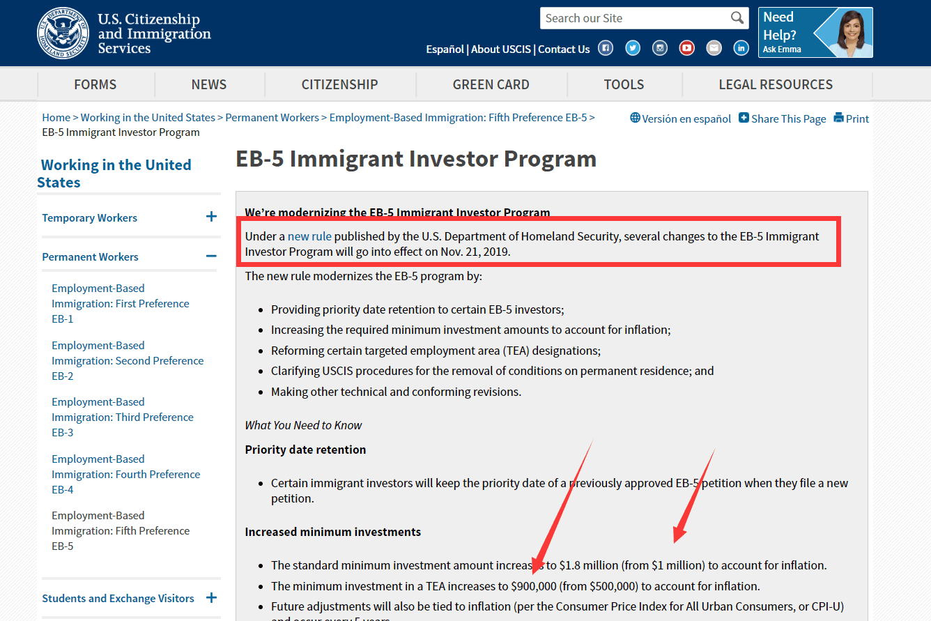 最新报导 | 美国EB-5最新官报！投资额暴涨！
